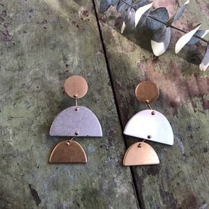 Madewell geometric earrings